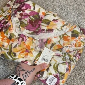 Cato Floral Dress - Purple, Orange, Yellow, Green